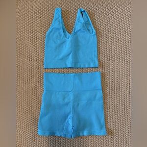Target Blue Women's Bra and Shorts Set
